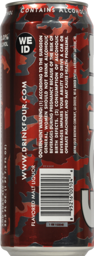 Four Loko Fruit Punch Premium Flavored Hard Beverage Single Can Perspective: left