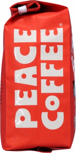 Peace Coffee Morning Glory Light Roast Organic Whole Bean Coffee Perspective: left