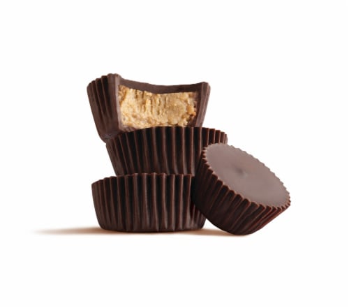 Free2b® Chocolate Sunflower Butter Mini Sun Cups® Candy Pouch Perspective: left