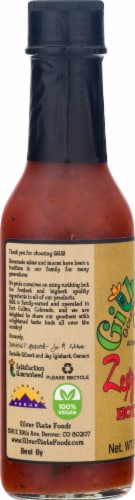 Gilberto's Gourmet Goodness Zesty Cayenne Hot Sauce Perspective: left