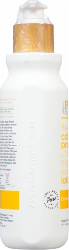 Raw Sugar Living Lemon Sugar Cold Pressed Body Lotion Perspective: left