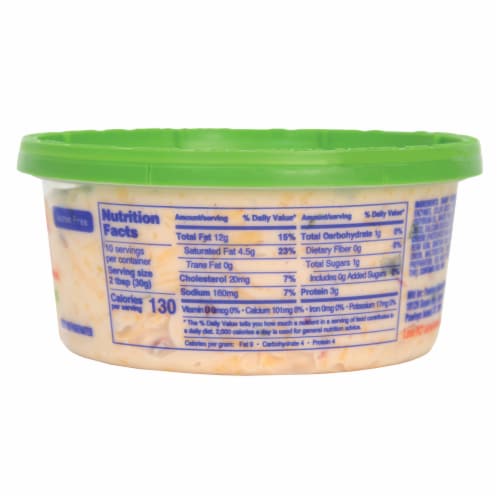 Palmetto Cheese with Jalapenos Homestyle Pimento Cheese Spread Perspective: left