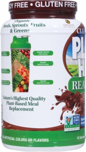 Genceutic Naturals Plant Head™ Real Meal Chocolate Perspective: left