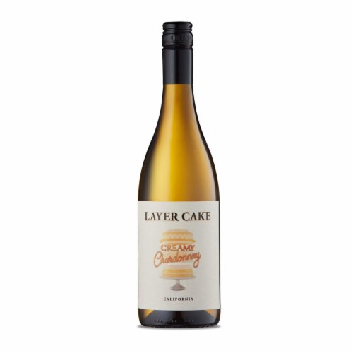 Layer Cake Wines Chardonnay Creamy California White Wine Perspective: left