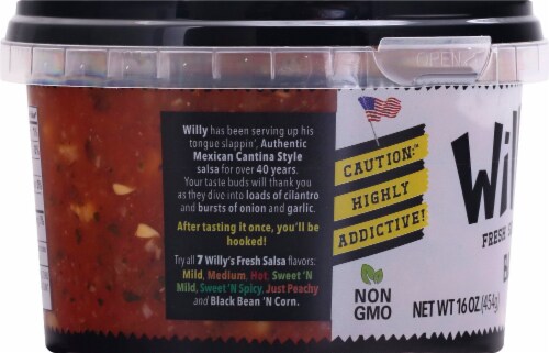 Willy's Vegan Black Bean 'N Corn Salsa Perspective: left