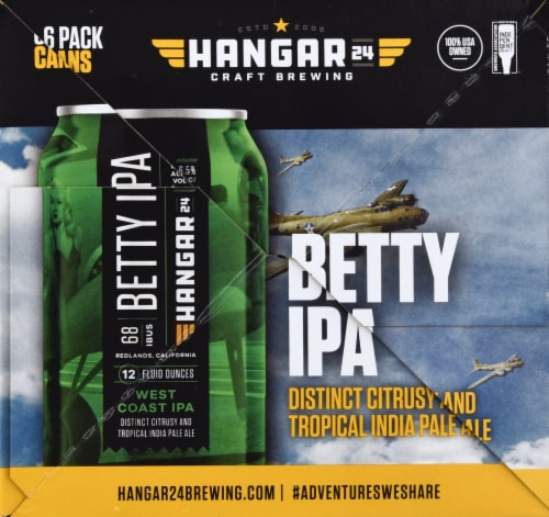 Hangar 24 Craft Brewery Betty IPA Perspective: left