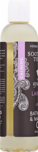 Soothing Touch Ayurveda Lavender Calming Bath Body & Massage Oil Perspective: left
