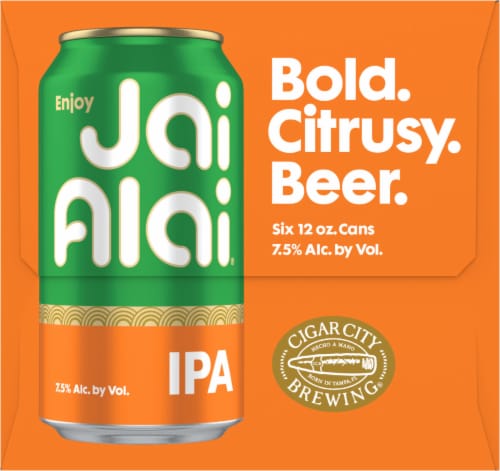 Cigar City Brewing® Jai Alai® India Pale Ale Beer Perspective: left