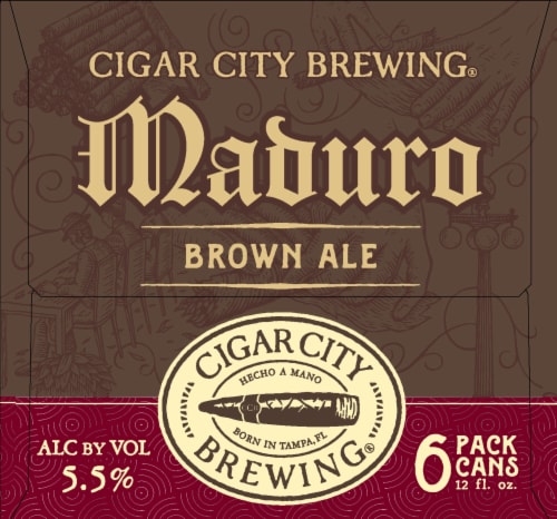 Cigar City Brewing Maduro Brown Ale Craft Beer Perspective: left