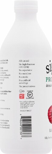 Siggi's Raspberry Skyr Probiotic Yogurt Drink Perspective: left