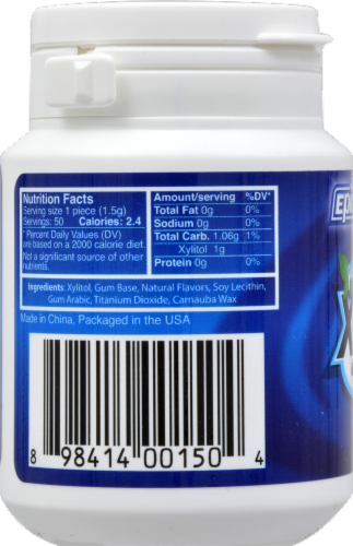 Epic Dental Xylitol Peppermint Gum Perspective: left