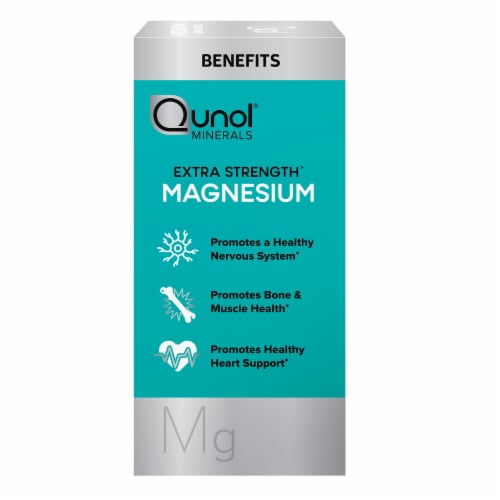 Qunol® Minerals Extra Strength Magnesium 420 mg Perspective: left