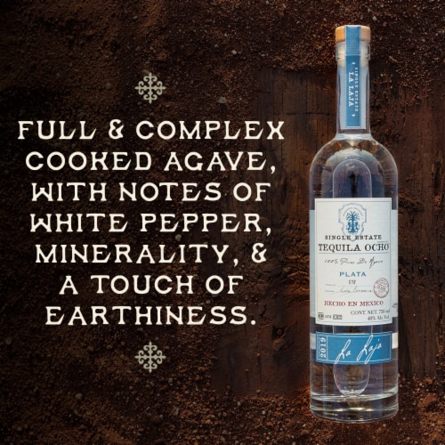 Tequila Ocho Plata Single Estate Perspective: left