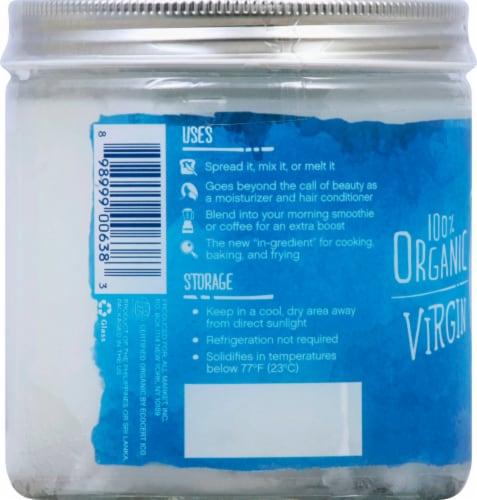 Vita Coco 100% Organic Virgin Cold Pressed Unrefined Coconut Oil Perspective: left