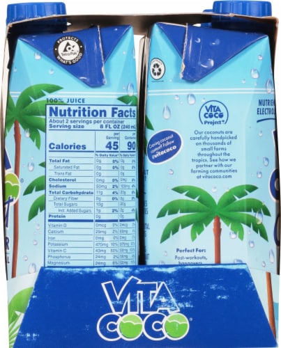 Vita Coco® Original Coconut Bottled Water Perspective: left