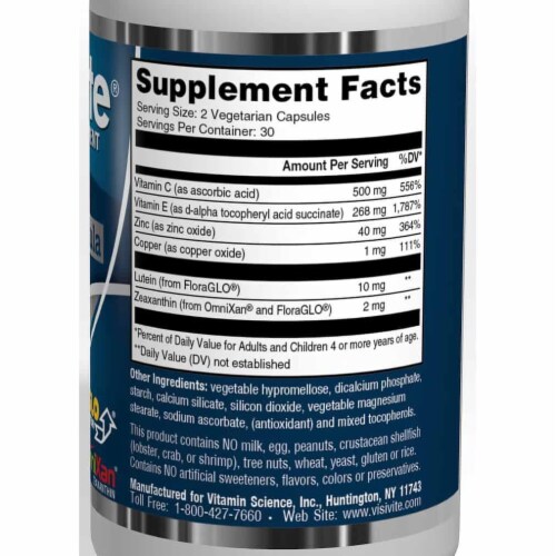 VisiVite, AREDS 2 Select Eye Vitamin Formula Perspective: left