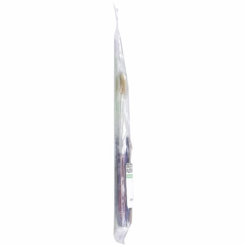 Doctor Plotka's Mouthwatchers Antimicrobial Travel Toothbrushes with Flossing Bristles Perspective: left