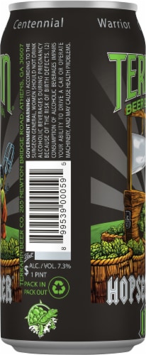 Terrapin Beer Co. Hopsecutioner IPA Beer Perspective: left