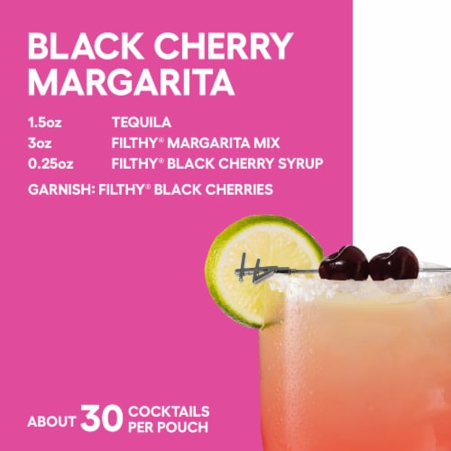 Filthy® Black Cherry Syrup Perspective: left