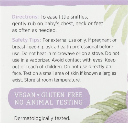 Maty's All Natural Baby Chest Rub Perspective: left