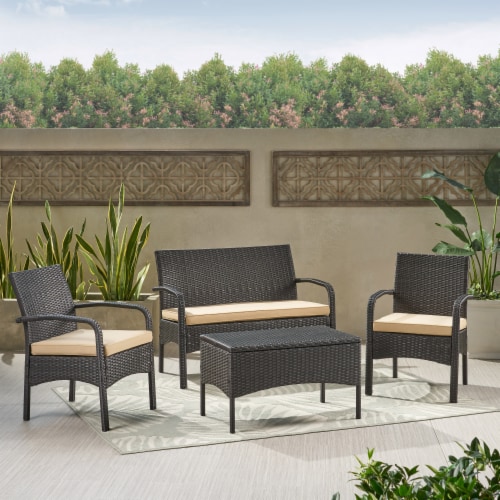 Simplie Fun Cordoba Brown PE Rattan Chat Set Comfort and Style for Outdoor Living 1 count Pick n Save