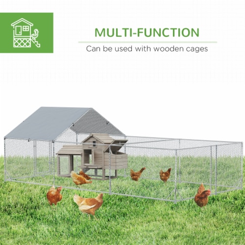 Simplie Fun Spacious Pet Playpen & Chicken Coop Safe & Secure Haven for Small Animals Perspective: left