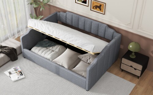 Simplie Fun Upholstered Daybed with Underneath Storage Full Size White 1 count Kroger