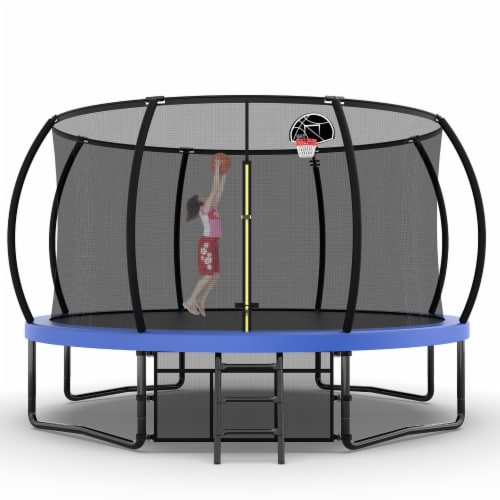 Simplie Fun Safe and Durable 14FT Trampoline with Enclosure Ladder Storage Bag 1 count Pick n Save