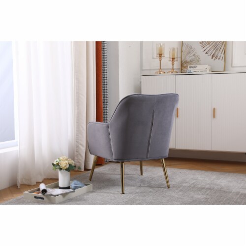 Accent Chairs in Velvet for Home or Office Use Perspective: left