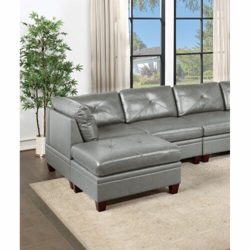 Genuine Leather Sectional Sofa Chair