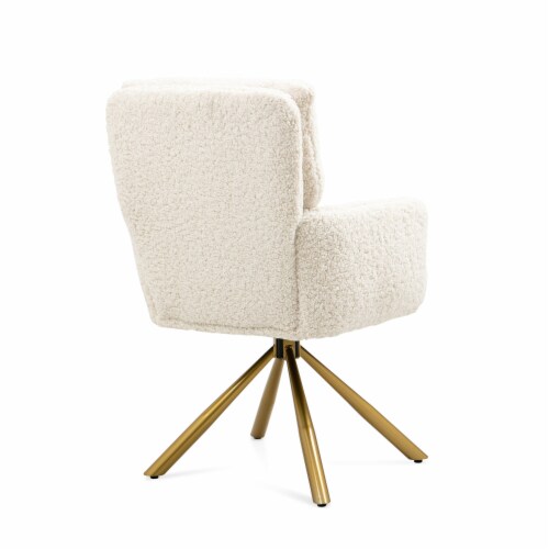 Accent Chairs in faux fur for Home or Office Use Perspective: left