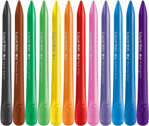Maped Color'Peps Plasticlean Plastic Crayons Perspective: left