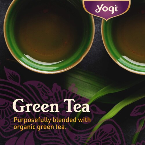 Yogi Tea Organic Green Tea Kombucha (4 Packs, 16 Bags Each) Perspective: left