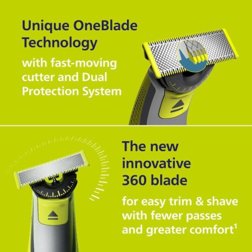 Philips Norelco OneBlade 360 Face 5-in-1 Electric Beard Trimmer Perspective: left