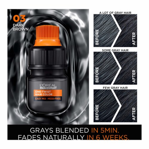 L'Oreal Paris Men Expert 03 Dark Brown Hair Color Perspective: left