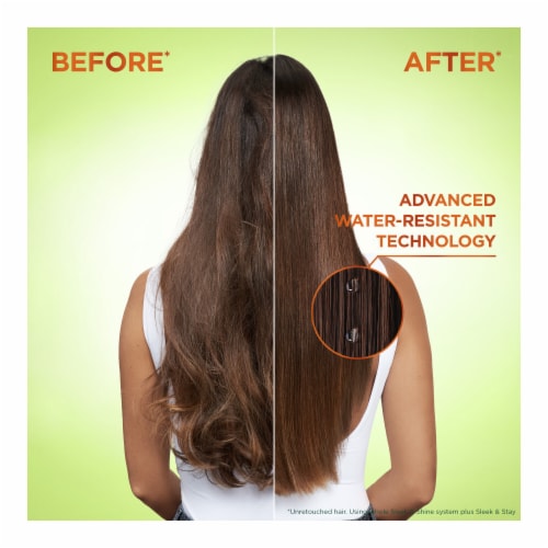 Garnier Fructis Sleek and Shine Sleek and Stay Anti-Frizz Serum for Dry Hair Perspective: left