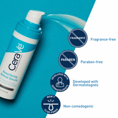 Cerave Post-Acne Mark Retinol Face Serum Perspective: left