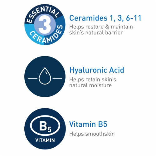 Cerave Hydrating Hyaluronic Acid Face Serum Perspective: left