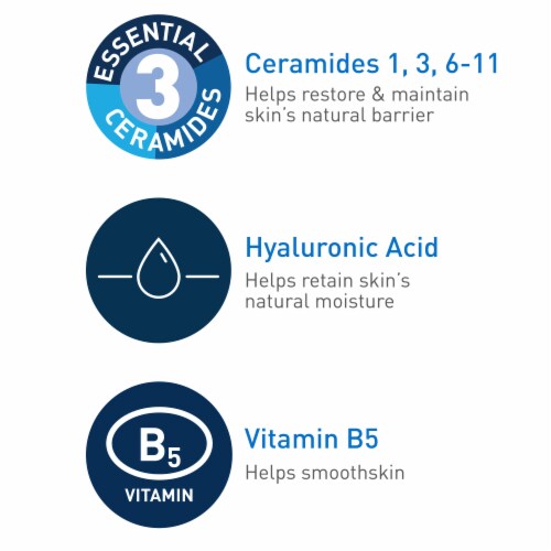 Cerave Hydrating Hyaluronic Acid Face Serum Perspective: left