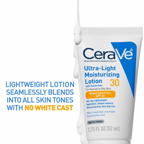 CeraVe Ultra-Light Moisturizing Face Lotion SPF 30 Perspective: left