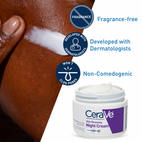 CeraVe Skin Renewing Peptide Night Cream Perspective: left