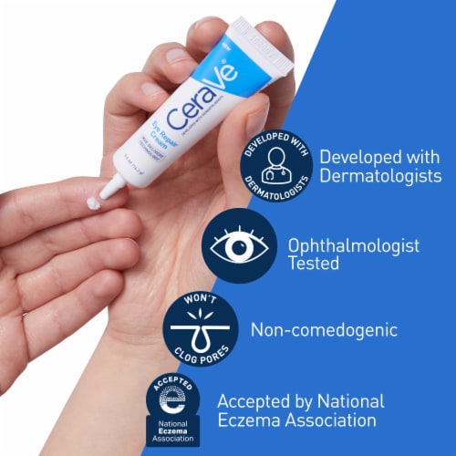 CeraVe Hydrating Eye Repair Cream with Hyaluronic Acid Perspective: left