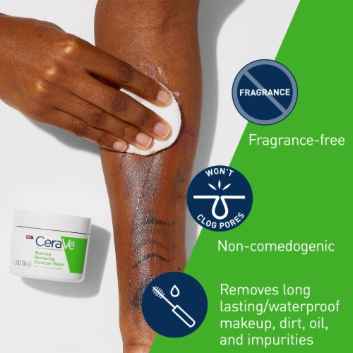 Cerave Hydrating Makeup Removing Cleansing Balm Perspective: left