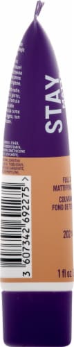 Rimmel London Stay Matte 202 Sun Beige Full Coverage Matifying Foundation Perspective: left