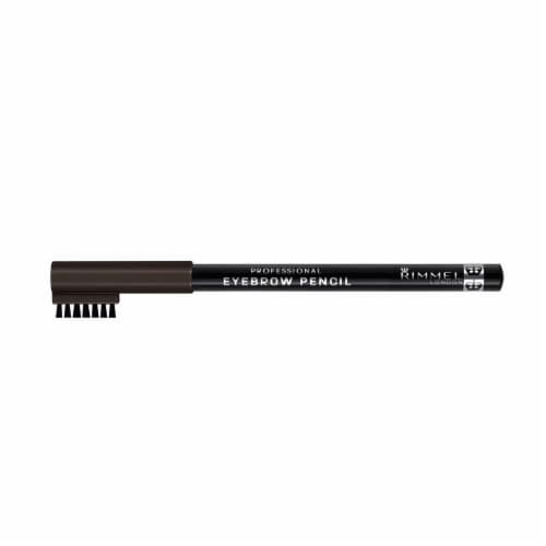 Rimmel Brow This Way Professional 004 Black Brown Eye And Brow Pencil With Brush Perspective: left