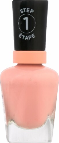 Sally Hansen Miracle Gel Neon 051 Peach Please Nail Color Perspective: left