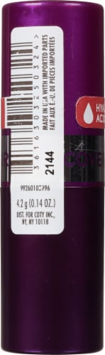 CoverGirl Brave Burgundy Simply Ageless Lipstick Perspective: left