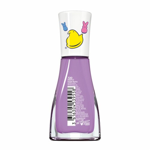 Peeps Purple Bunny Nail Polish Perspective: left