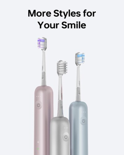 Laifen Wave Electric Toothbrush with 3 Brush Heads Perspective: left