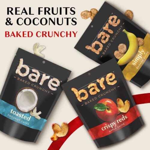 Crunchy Fruit Chips Snacks 16 Pieces Perspective: left
